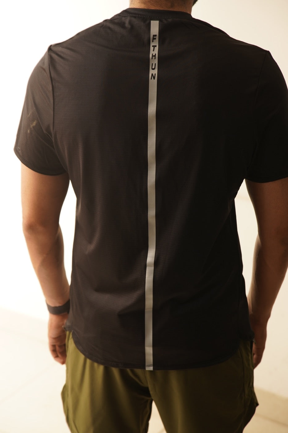 Grind Tee — Beige detail view